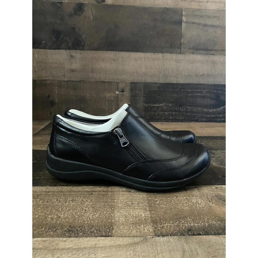Earth Kara Faraday Women's Size 6 Black Leather Comfort Shoes Zip NEW